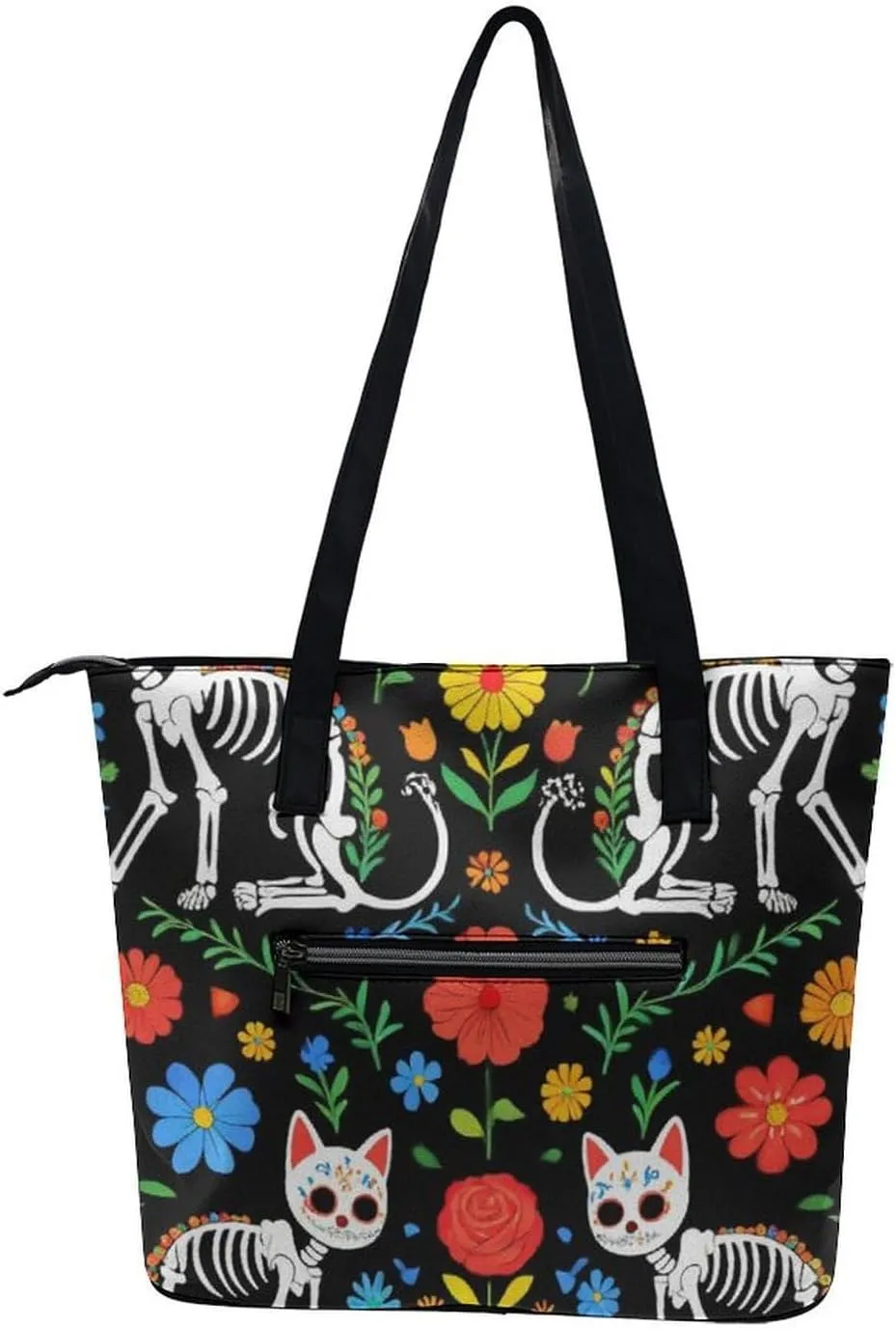 Fashion Leather Tote Bag Travel Work Daily Essentials Handbag Unisex Handbag