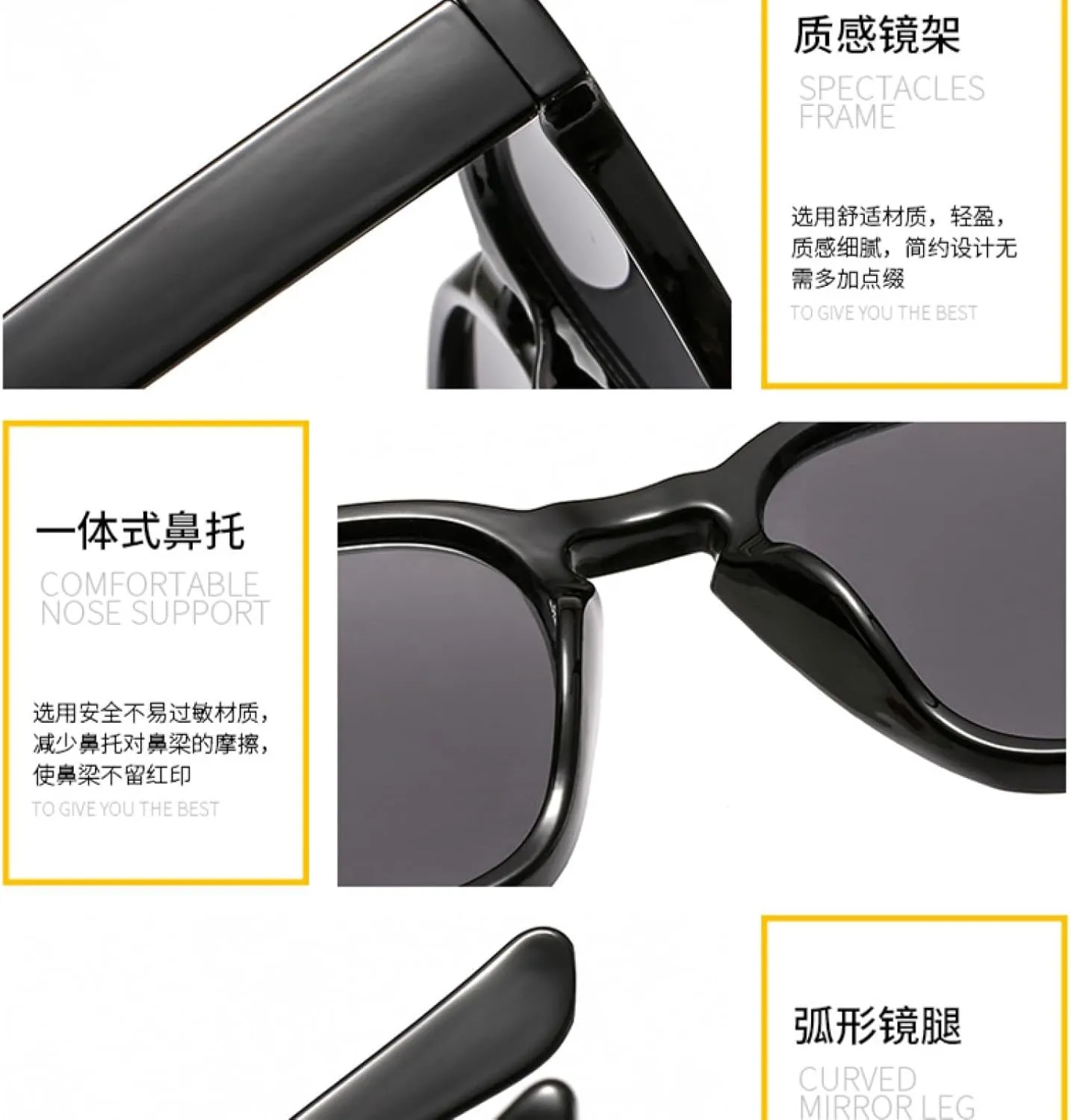 Fashion Vintage Luxury Sunglasses Men Women Trendy Outdoors Sunshade Sun Glasses Uv400