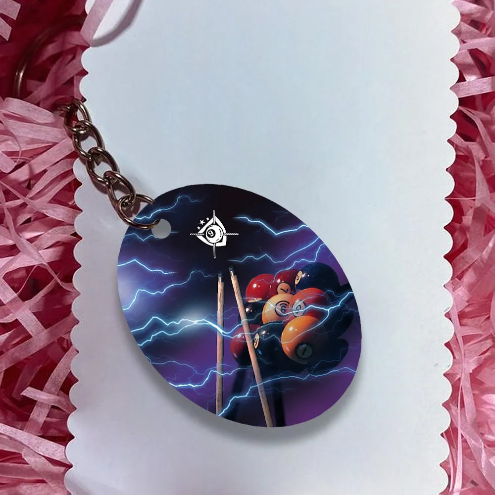 Fast N Loose Team Keychain Gift For Billiard Players