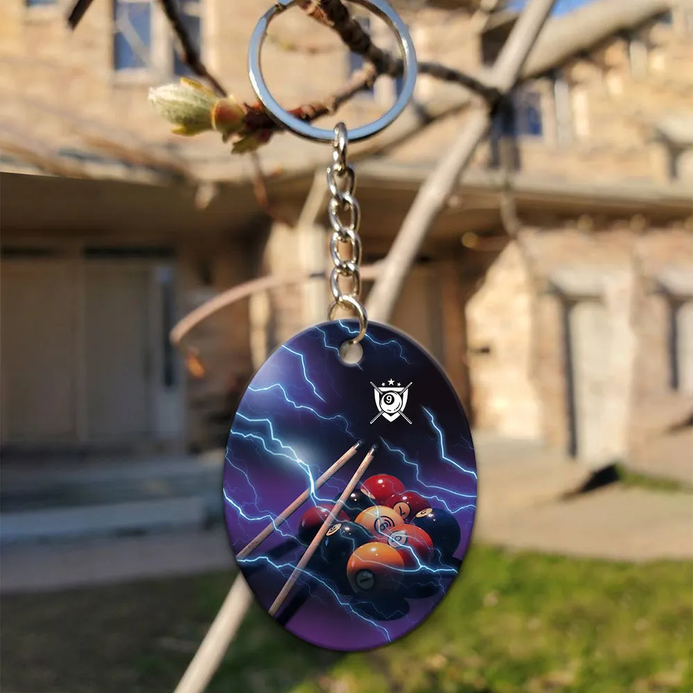 Fast N Loose Team Keychain Gift For Billiard Players