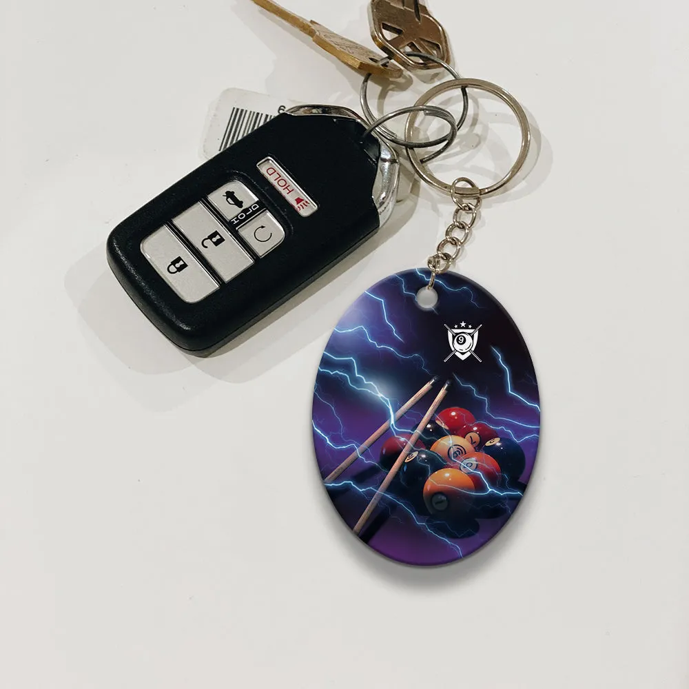 Fast N Loose Team Keychain Gift For Billiard Players