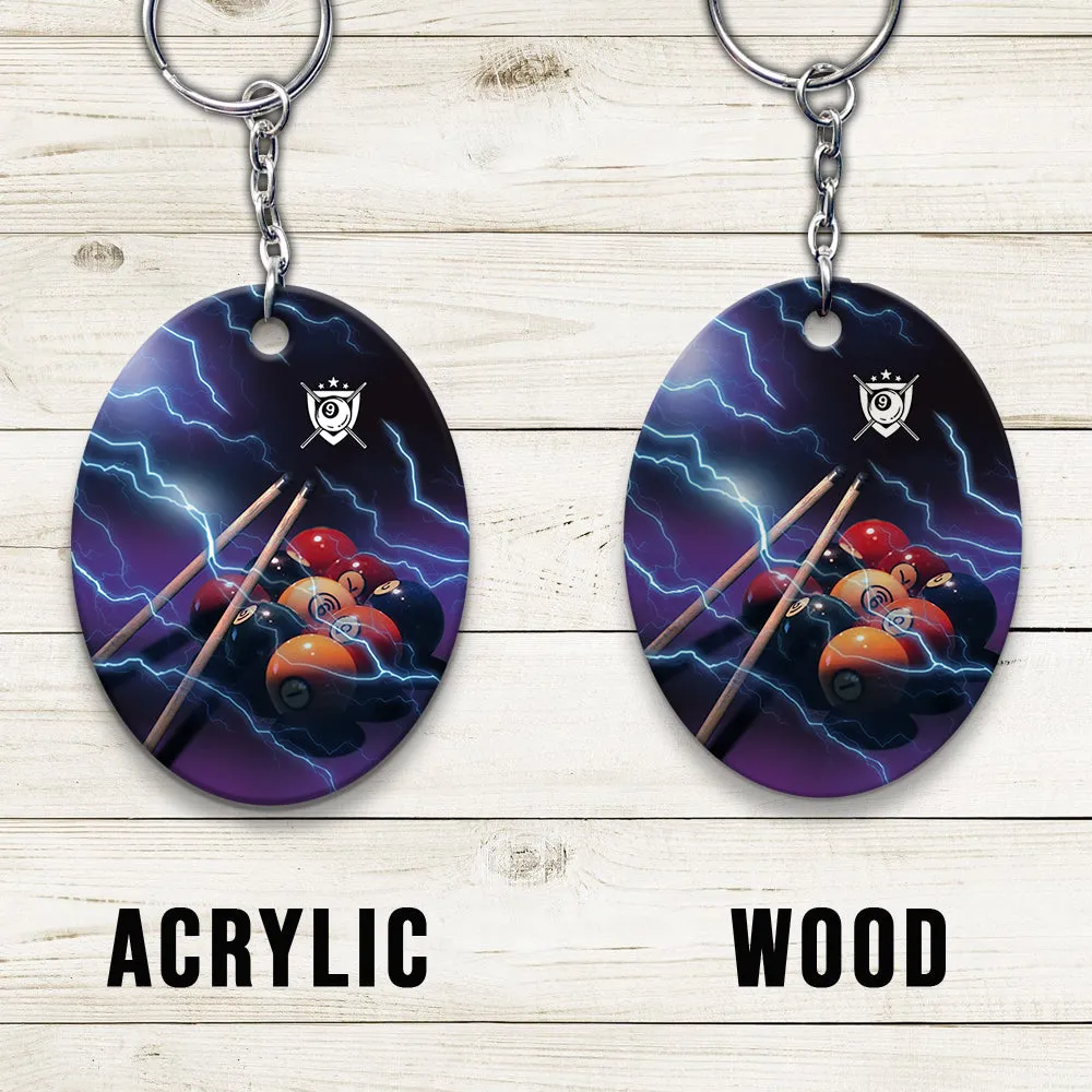 Fast N Loose Team Keychain Gift For Billiard Players
