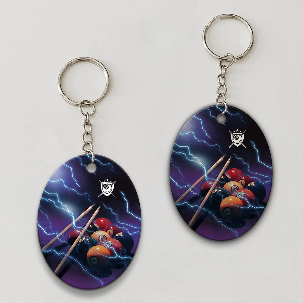 Fast N Loose Team Keychain Gift For Billiard Players