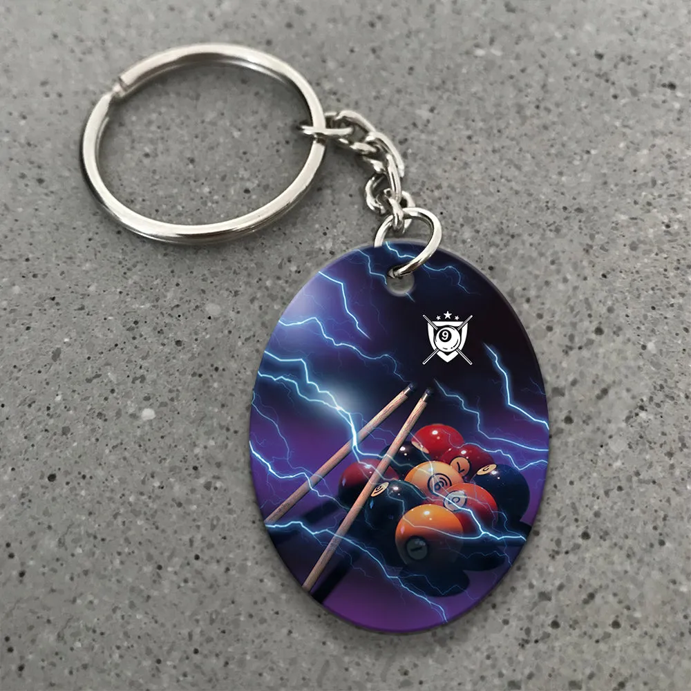 Fast N Loose Team Keychain Gift For Billiard Players