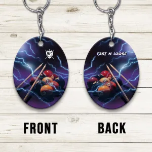 Fast N Loose Team Keychain Gift For Billiard Players