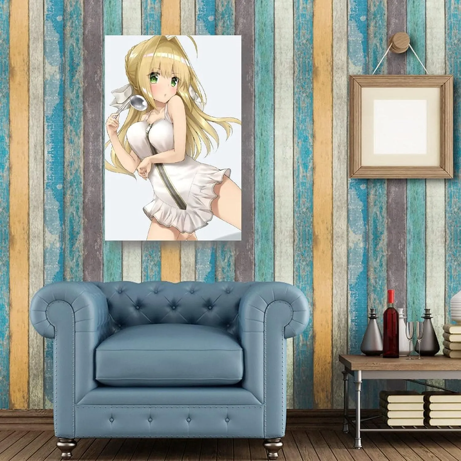 Fate Anime Poster Japanese Altria Pendragon Lily Print Photo Art Painting Canvas Poster Home Decorative Bedroom Modern Decor Posters Gifts 24x36inch(60x90cm)