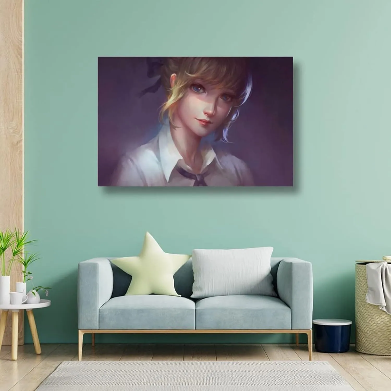 Fate for Altria Pendragon to Japanese Anime Posters Realistic Gifts Canvas Painting Poster Wall Art Decorative Picture Prints Modern Decor Framed-unframed 12x18inch(30x45cm)