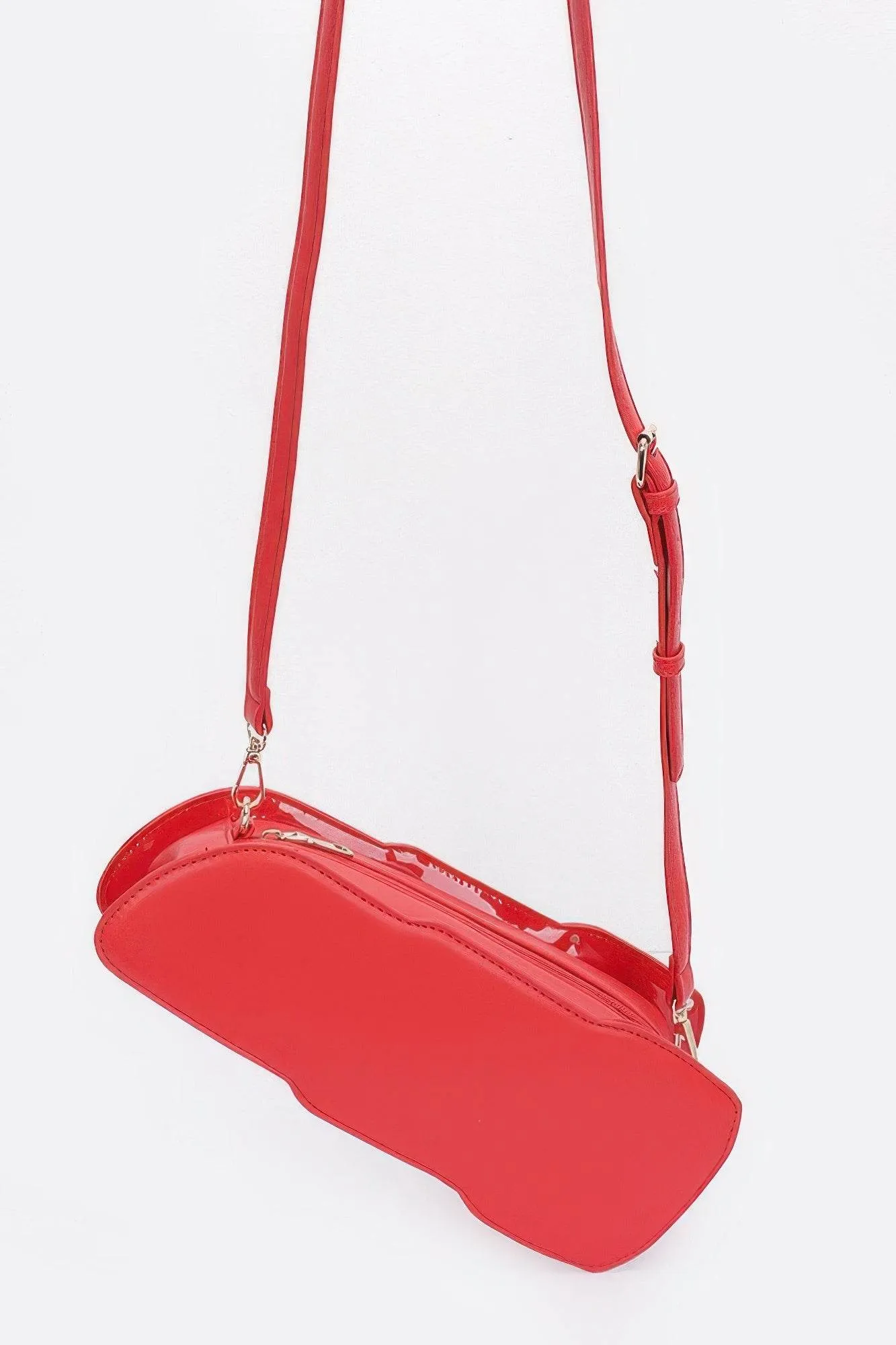 Faux Leather Lipstick Novelty Bag