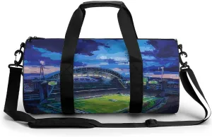 Field Soccer Team Stadium Gym Bag Lightweight Duffel Bag Workout Bag Overnight Backpack Travel Bags for Men Women