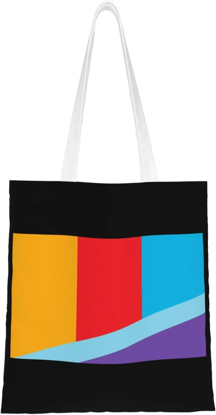 Flag Of Columbia Tusculum, Cincinnati, Ohio Tote Bag for Women Canvas Shopping Bags Reusable Large Capacity Casual Shoulder Handbags Grocery Bags DIY Gift Bags