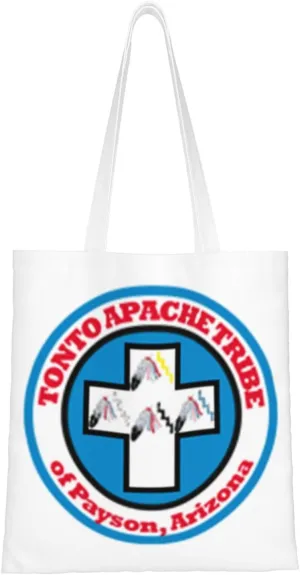 Flag Of The Tonto Apache Tribe Tote Bag for Women Canvas Shopping Bags Reusable Large Capacity Casual Shoulder Handbags Grocery Bags DIY Gift Bags
