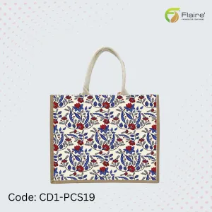 Flaire - Handmade Fancy Tote Bag with Jute, Pakistani Traditional Handcrafted Product.