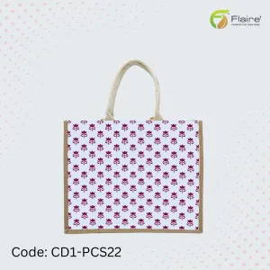 Flaire - Handmade Fancy Tote Bag with Jute, Pakistani Traditional Handcrafted Product.