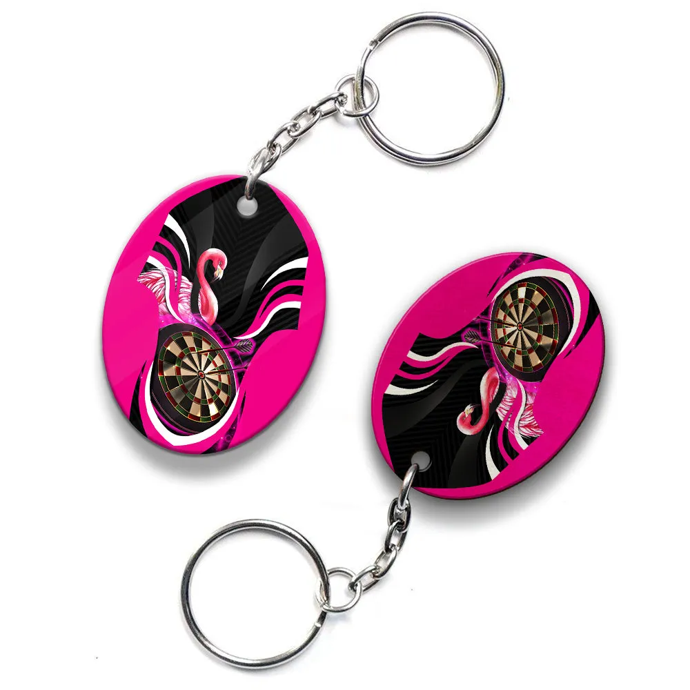 Flamingo Darts Keychain For Darts Team Player