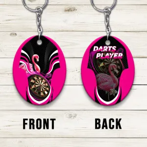 Flamingo Darts Keychain For Darts Team Player