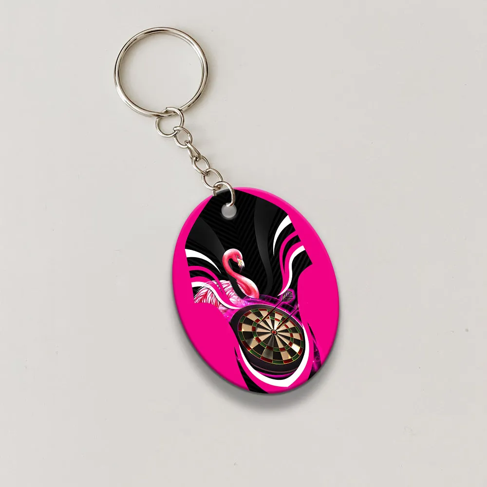 Flamingo Darts Keychain For Darts Team Player