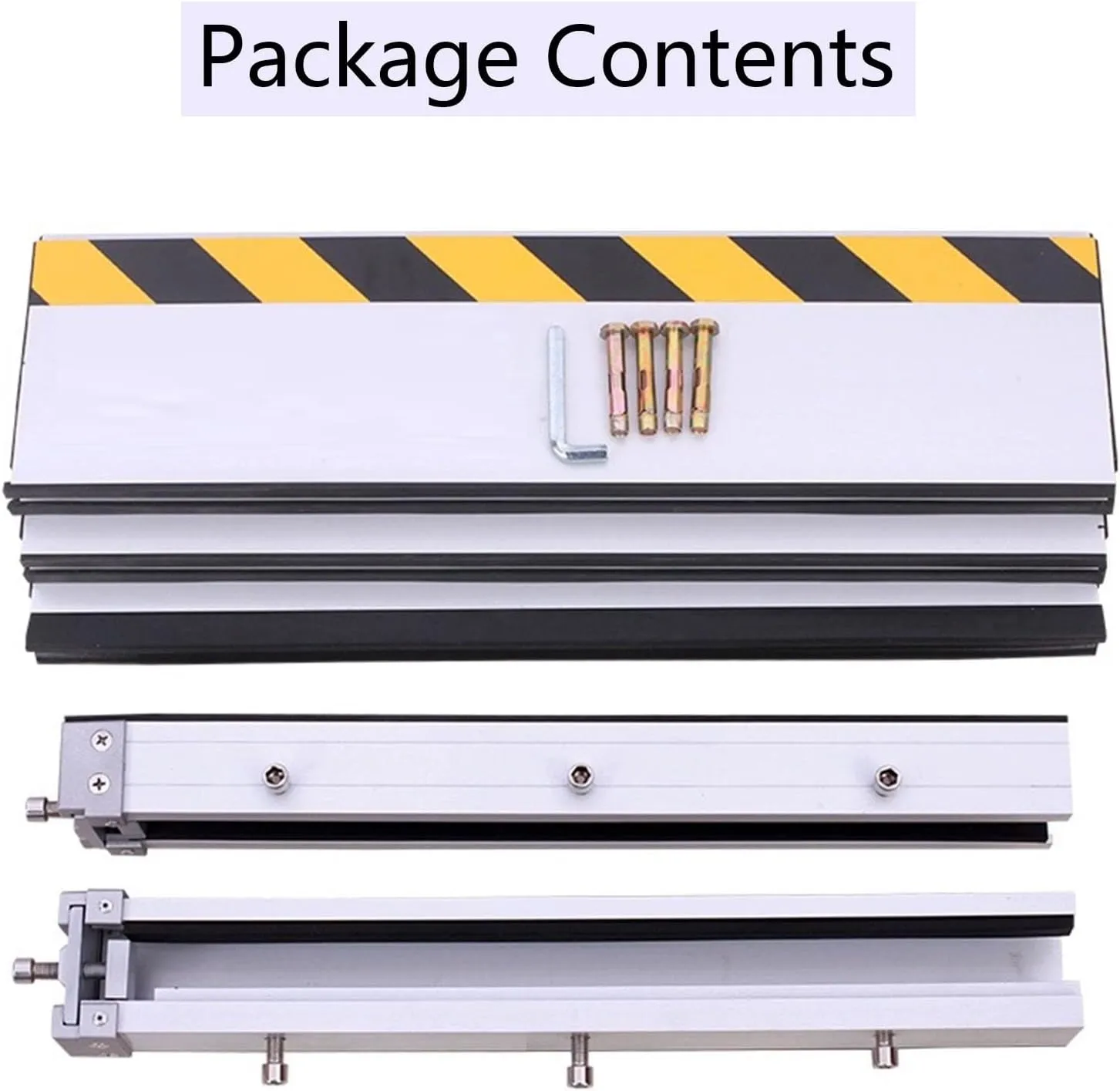 Flood Protection Barrier | Heavy Duty Aluminum Alloy Baffle for Rain Control - Perfect for Home, Doorway, Driveway - Alternative to Sandbags(4x2.6ft)
