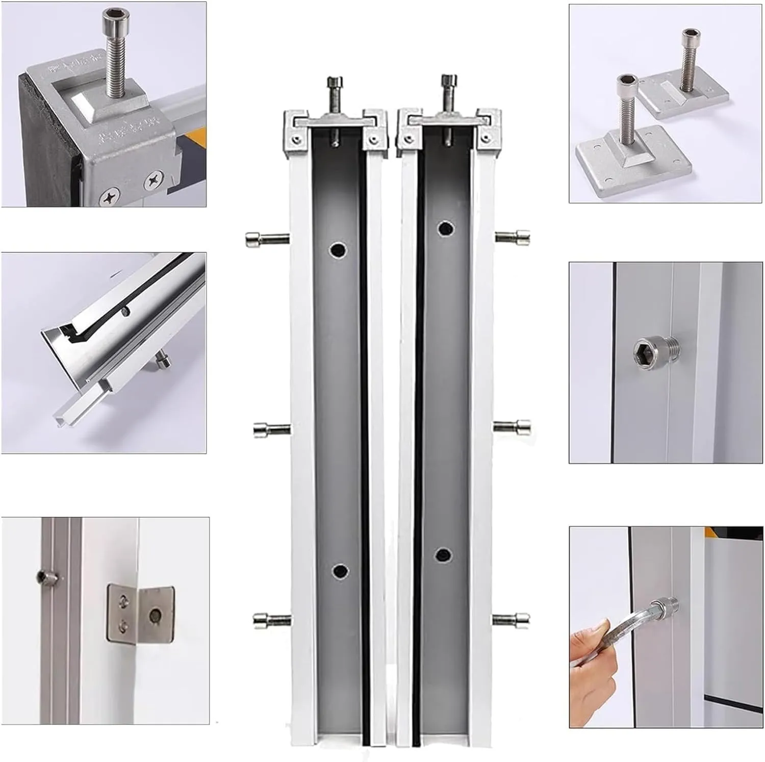 Flood Protection Barrier | Heavy Duty Aluminum Alloy Baffle for Rain Control - Perfect for Home, Doorway, Driveway - Alternative to Sandbags(4x2.6ft)