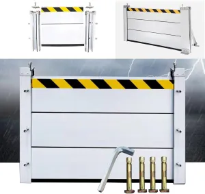 Flood Protection Barrier | Heavy Duty Aluminum Alloy Baffle for Rain Control - Perfect for Home, Doorway, Driveway - Alternative to Sandbags