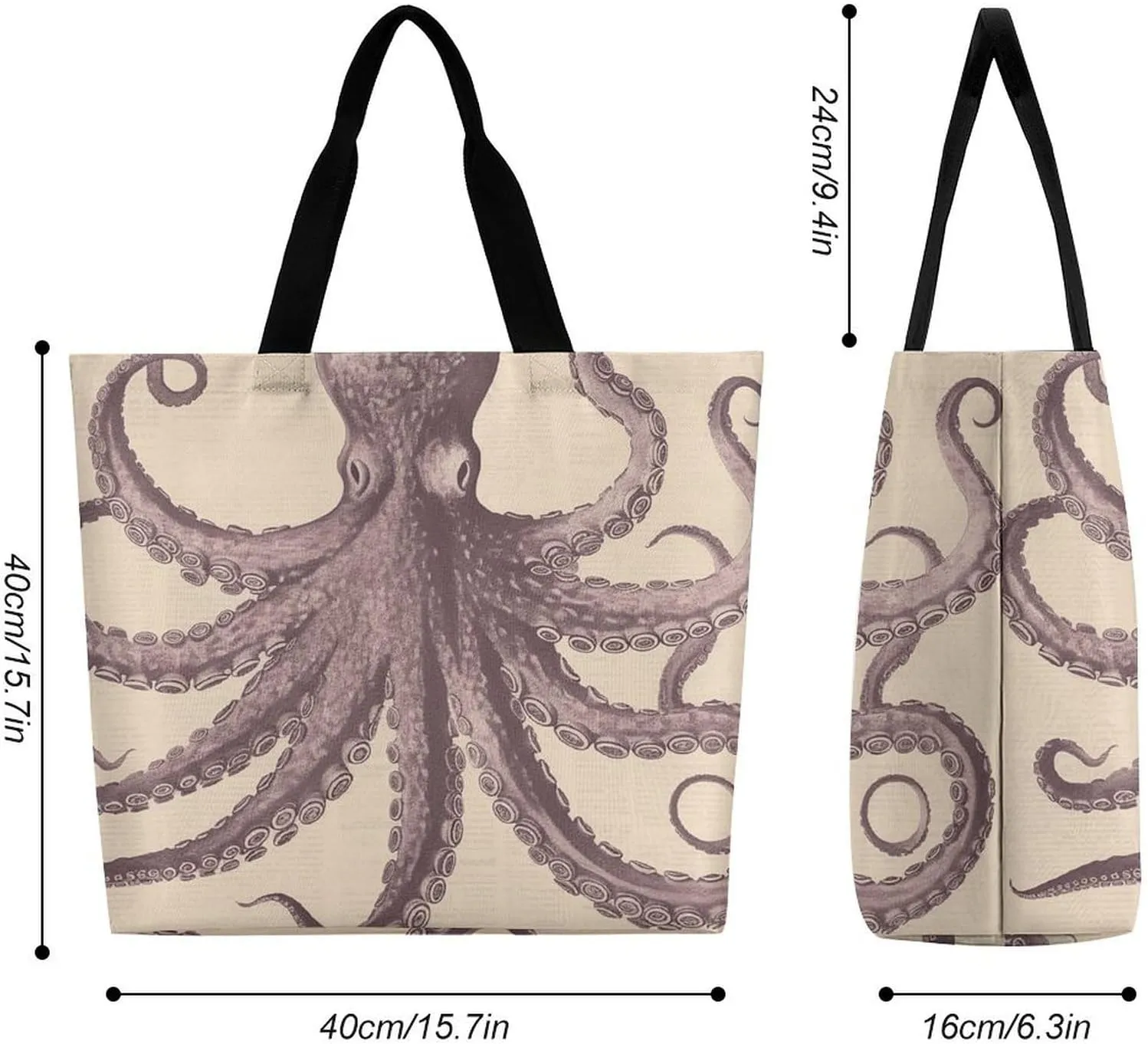 Foldable Grocery Bag Reusable Shopping Bag USA Flag Tote Bag Casual Handbags for Work Shopping
