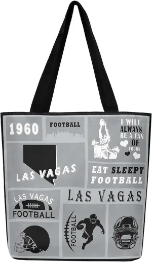 Football Canvas Bag for Kids Boys Girls,Rugby Canvas Tote Bag for Football Fan