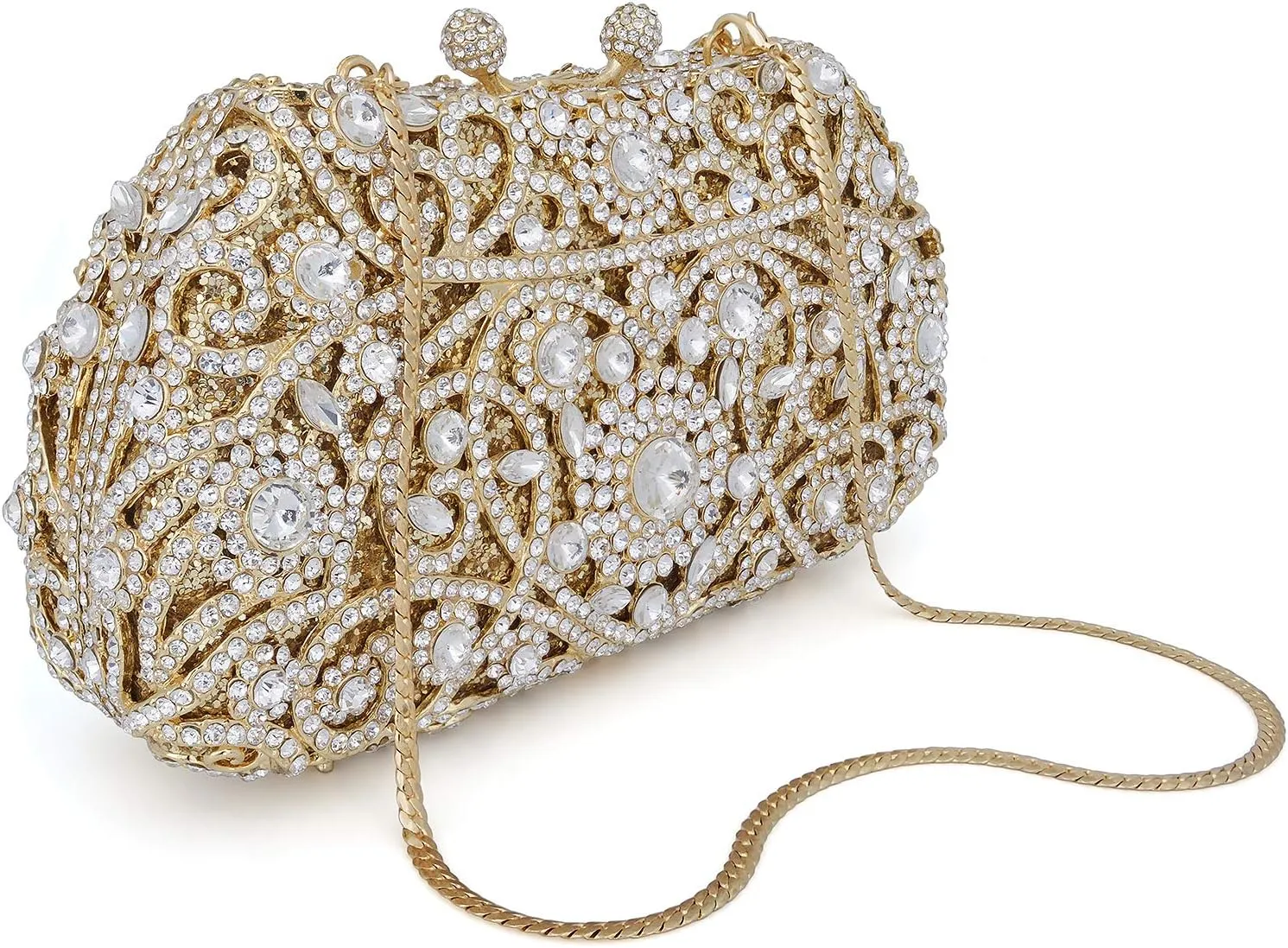 Formal Rhinestone Crystal Clutch Evening Wedding Bag For Women
