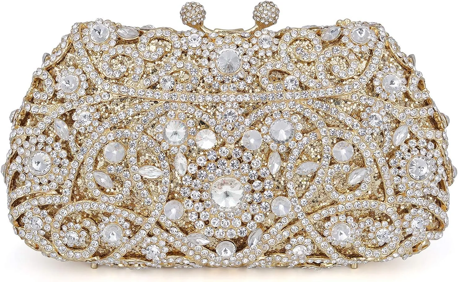 Formal Rhinestone Crystal Clutch Evening Wedding Bag For Women