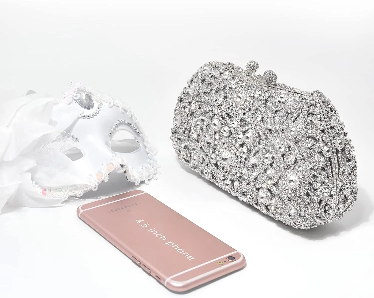 Formal Rhinestone Crystal Clutch Evening Wedding Bag For Women