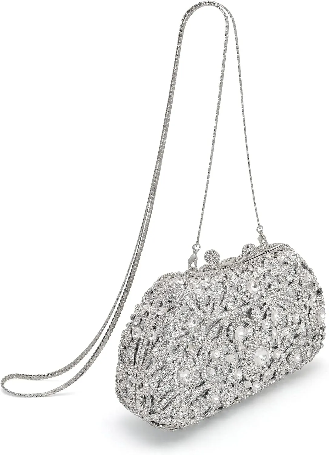 Formal Rhinestone Crystal Clutch Evening Wedding Bag For Women