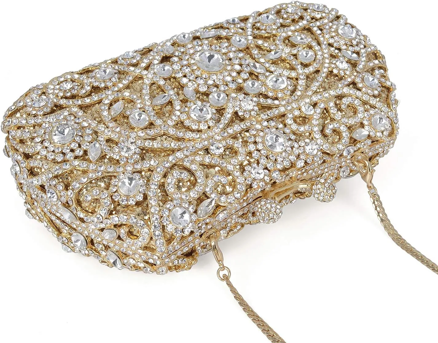 Formal Rhinestone Crystal Clutch Evening Wedding Bag For Women