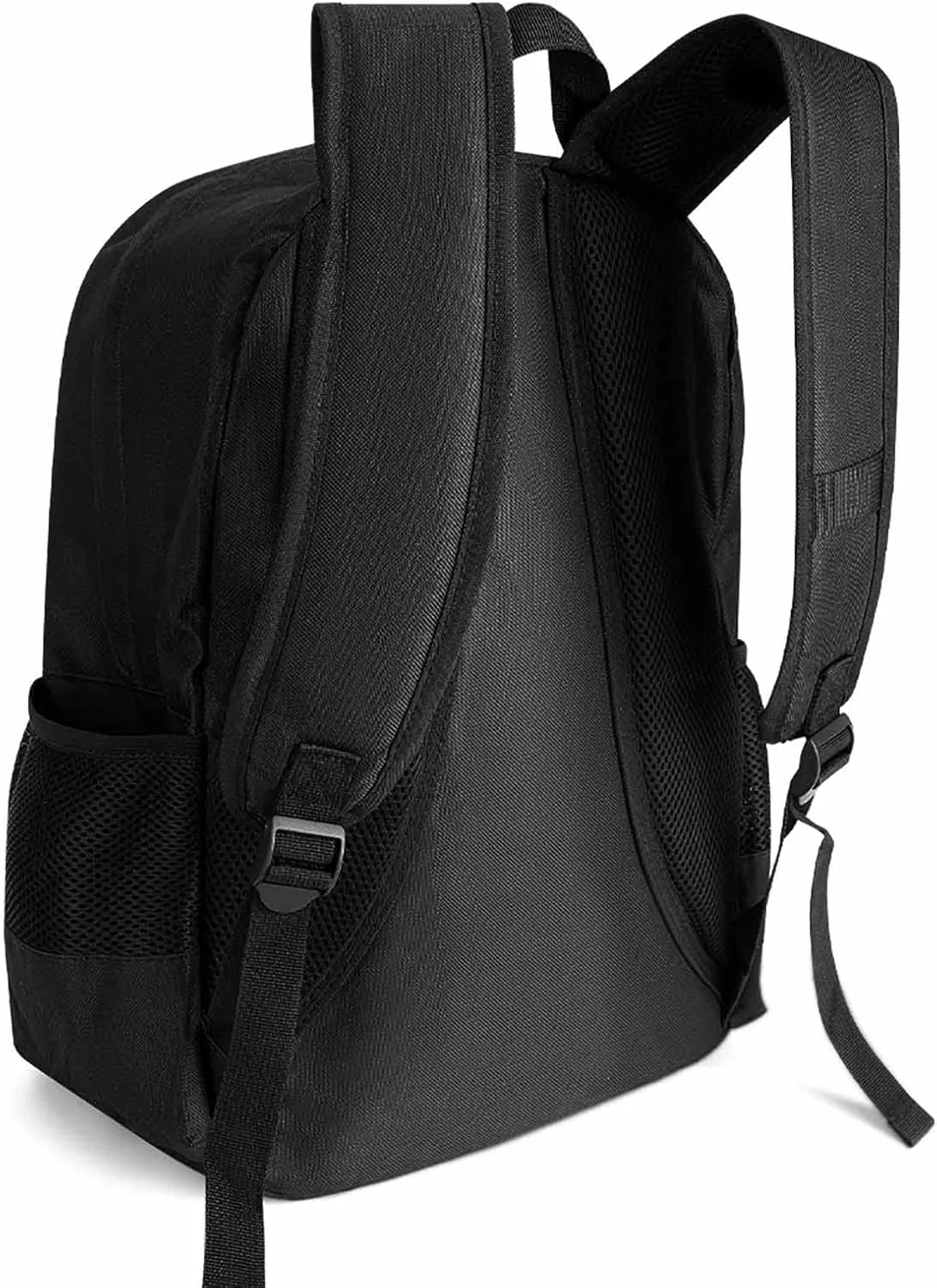 French Bulldog Head With Flowers Art Rucksacks Lightweight Multipurpose Anti-Theft Shoulder Bag Large Capacity Business Computer Bag With Smooth Zippers