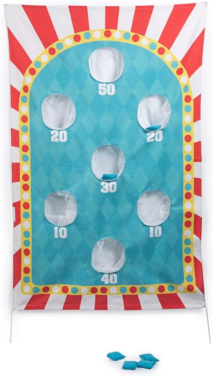 Fun Express Canvas Bean Bag Toss Game - VBS Vacation Bible School Supplies/Decor - Outdoor Games for Kids - 1 Game Set