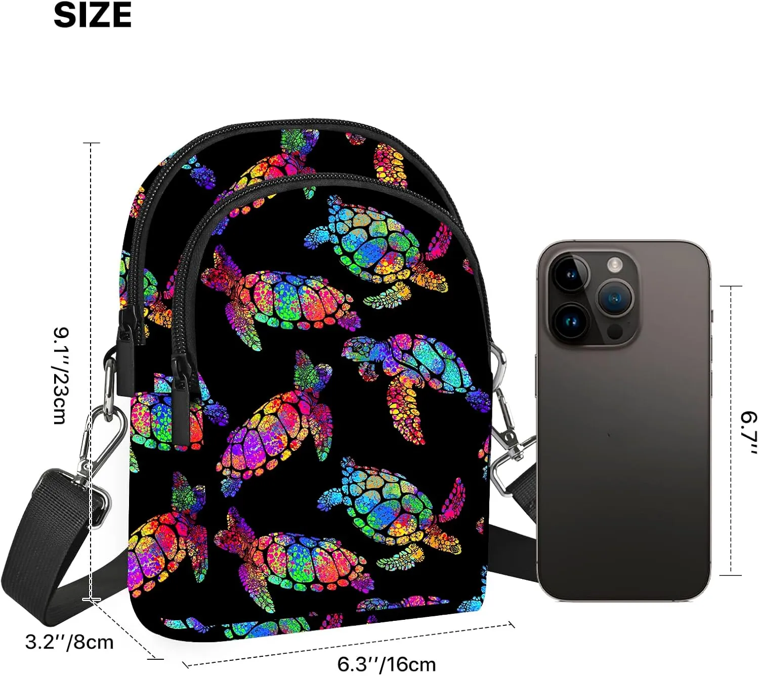 FyLybois Crossbody Bags for Women Cell Phone Purse Lightweight Adjustable Shoulder Handbags Wallet with Card Slots