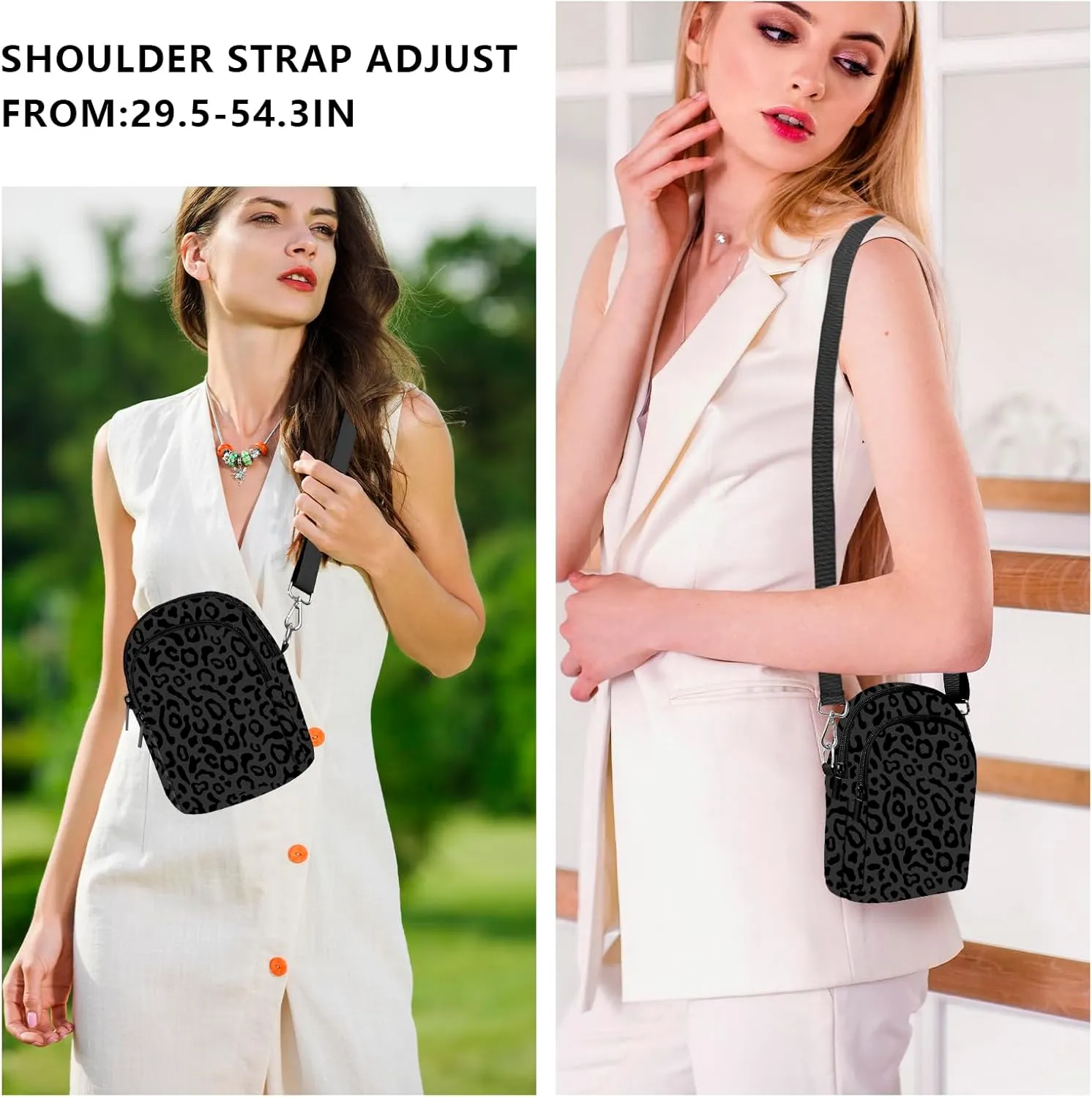 FyLybois Crossbody Bags for Women Cell Phone Purse Lightweight Adjustable Shoulder Handbags Wallet with Card Slots