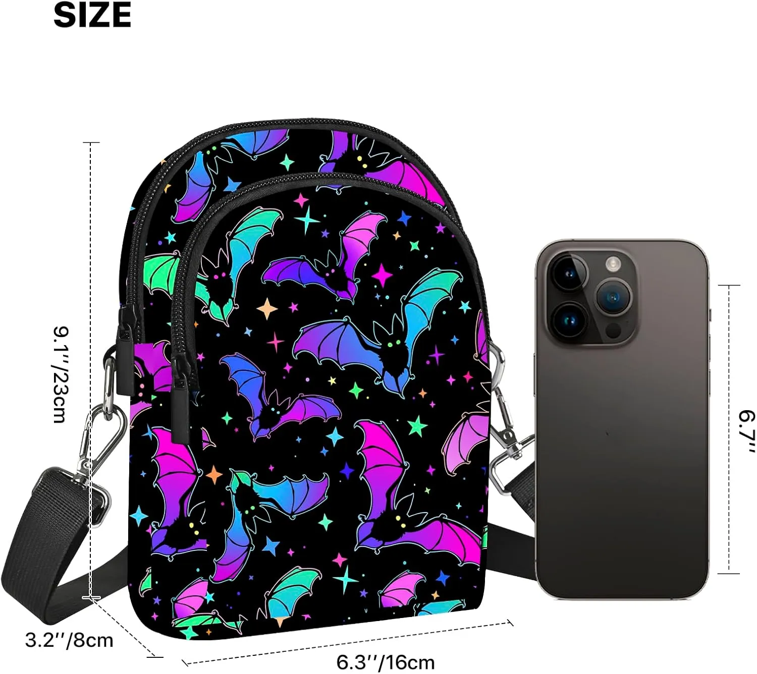 FyLybois Crossbody Bags for Women Cell Phone Purse Lightweight Adjustable Shoulder Handbags Wallet with Card Slots