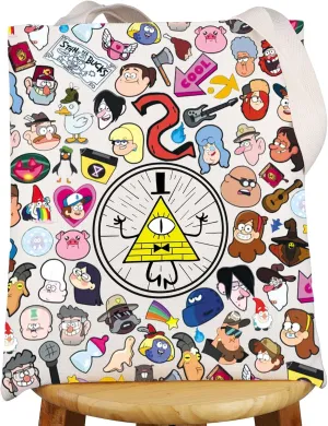 G2TUP Mystery Shack Tote Bag Mystic Eye Gift Mistery Shack Gifts Cmabel & Dipper & Cartoon Gifts