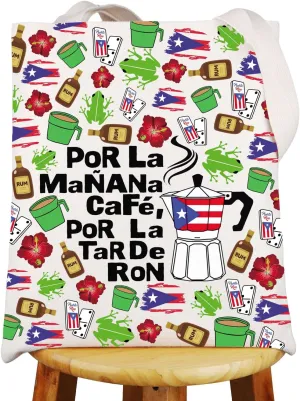 G2TUP Singer Puerto Rico Tote Bag Sapo Concho Gifts Por La Manana Cafe Gifts Latin Music Fans Shoulder Bag