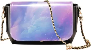 GAIGEO Roses and Dragonflies Leather Women Crossbody Bag, Leather Purses for Women Crossbody Bag, Women's Shoulder Bag