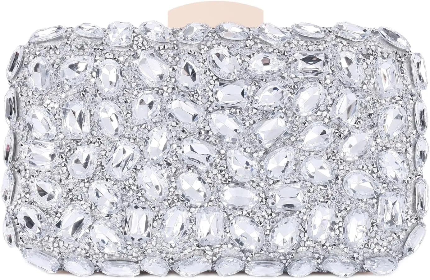 Gemstone Clutch Purses for Women Wedding Party, Rhinestone Purse Crystal Evening Bag for Women Evening
