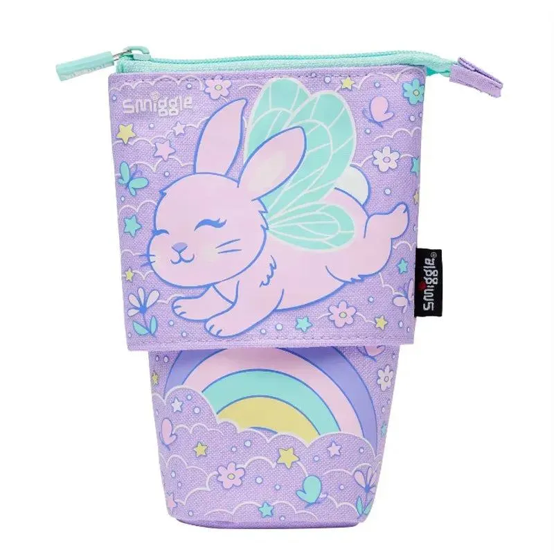 Genuine Australian Smiggle School Bag Purple Angel Rabbit Medium Children's Backpack Water Cup Retractable Pen Bag Student Gift