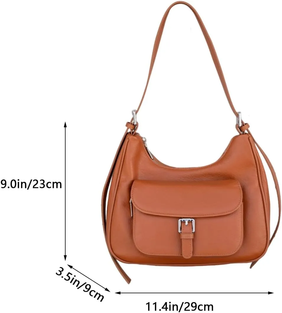 Genuine Leather Bags Shoulder Bag Crossbody Purse Ladies Classic Work Handbags for Women