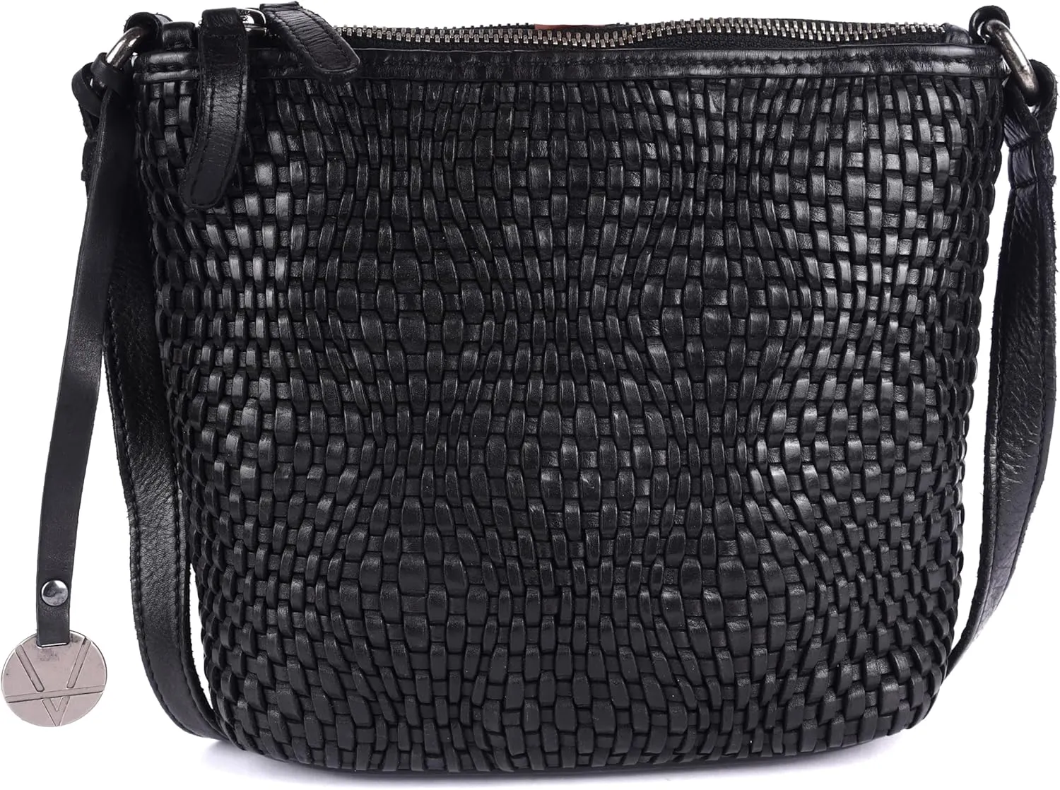 Genuine Leather Crossbody Sling Bag for Women - Trendy Casual Office Bag with Adjustable Strap