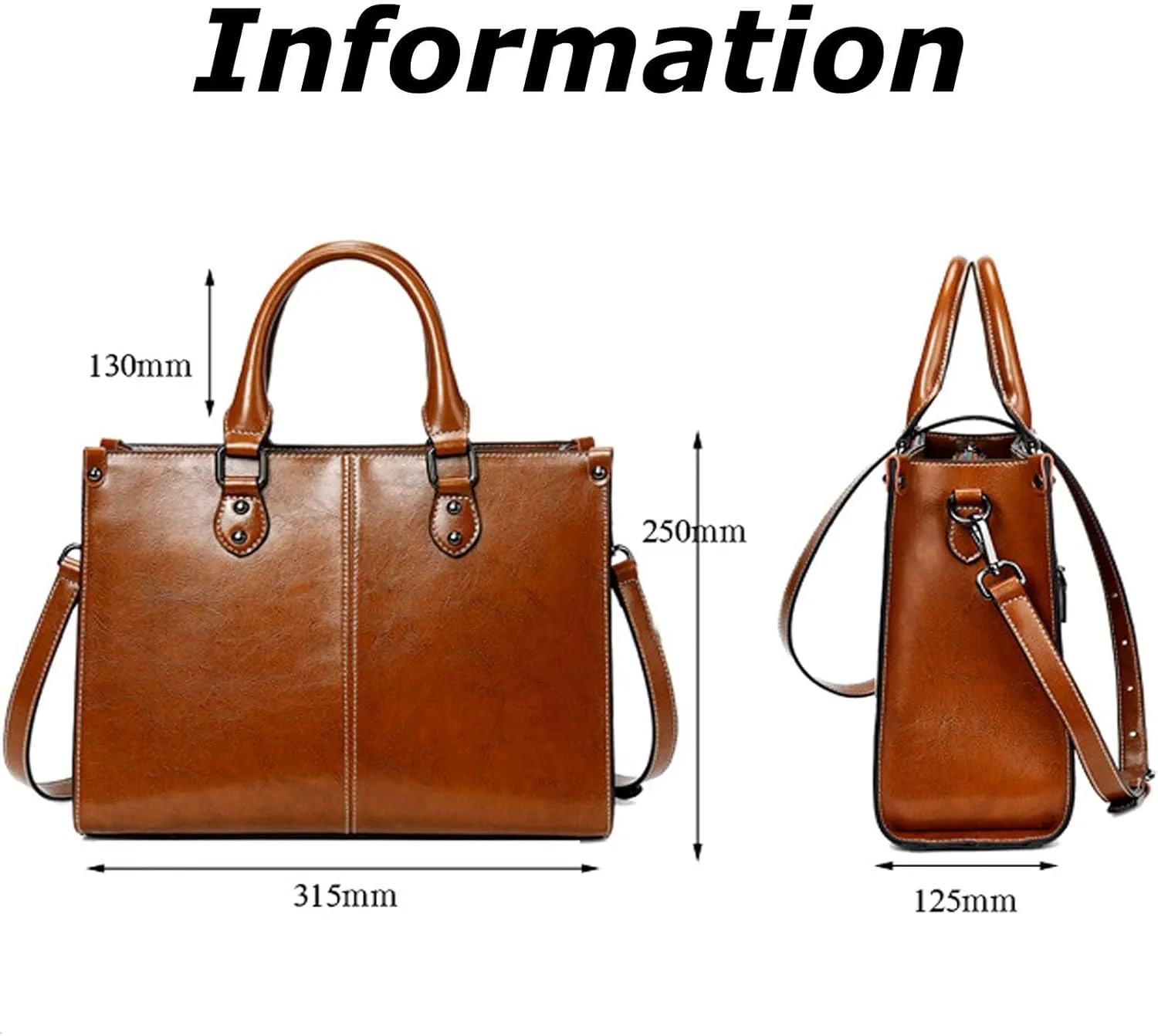 Genuine Leather Handbag for Women, Handmade Shopping Shoulder Bags for Women, Lightweight Hobo Bag