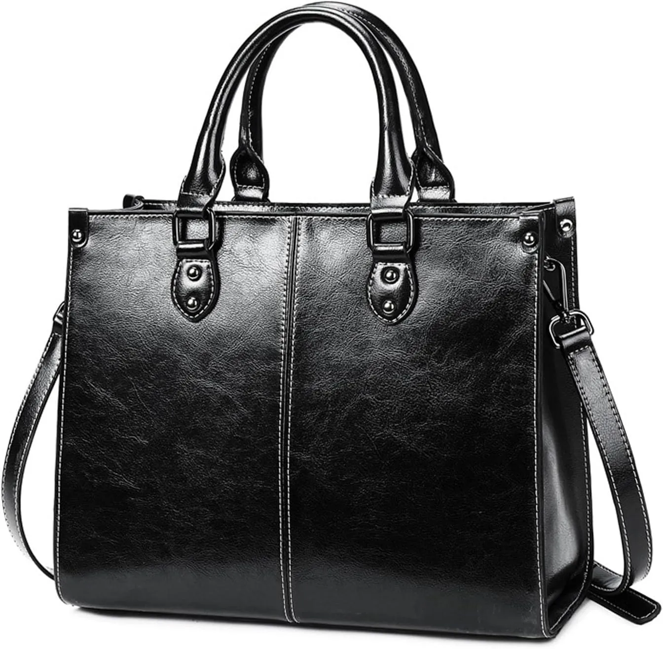 Genuine Leather Handbag for Women, Handmade Shopping Shoulder Bags for Women, Lightweight Hobo Bag