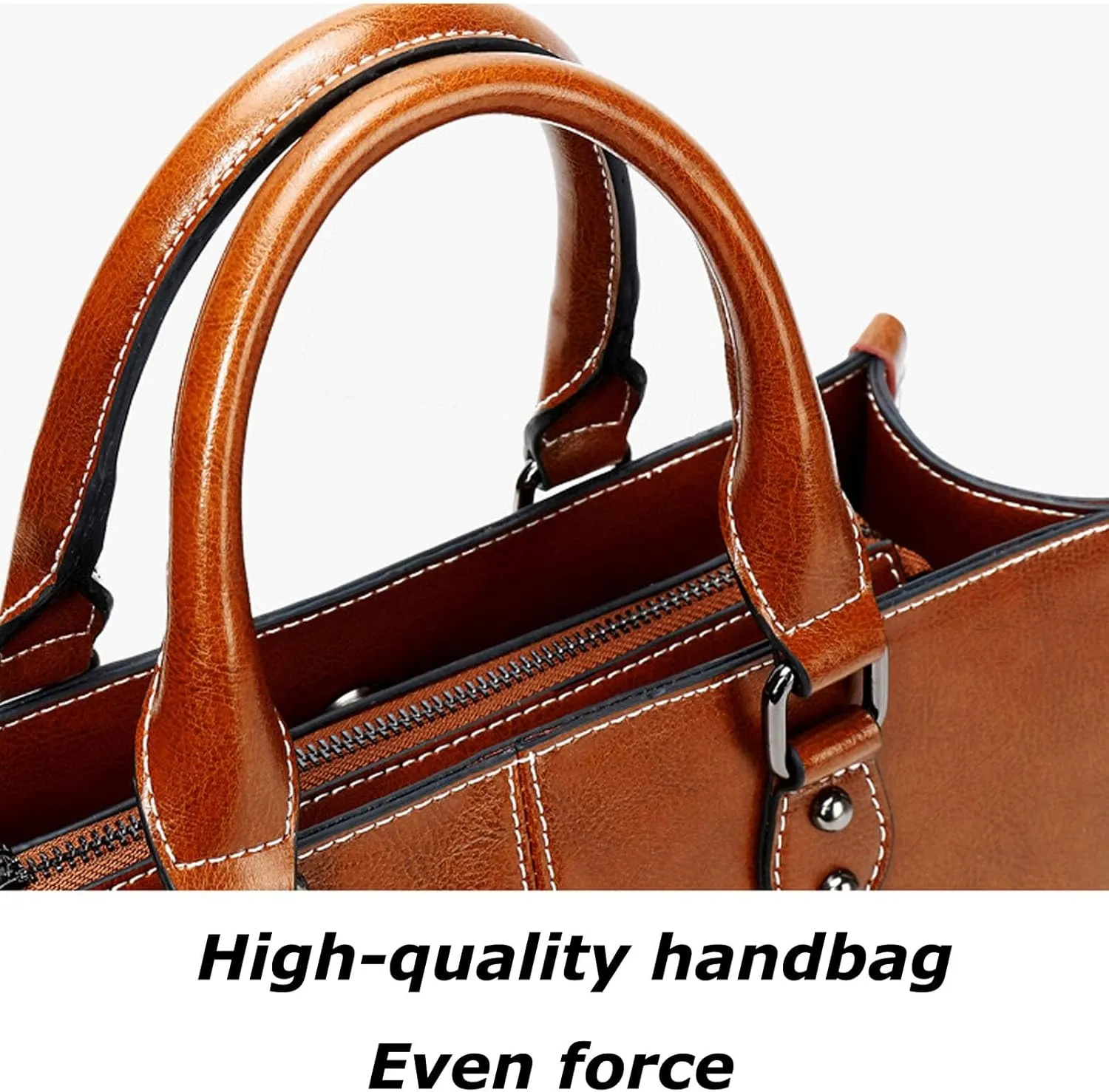 Genuine Leather Handbag for Women, Handmade Shopping Shoulder Bags for Women, Lightweight Hobo Bag
