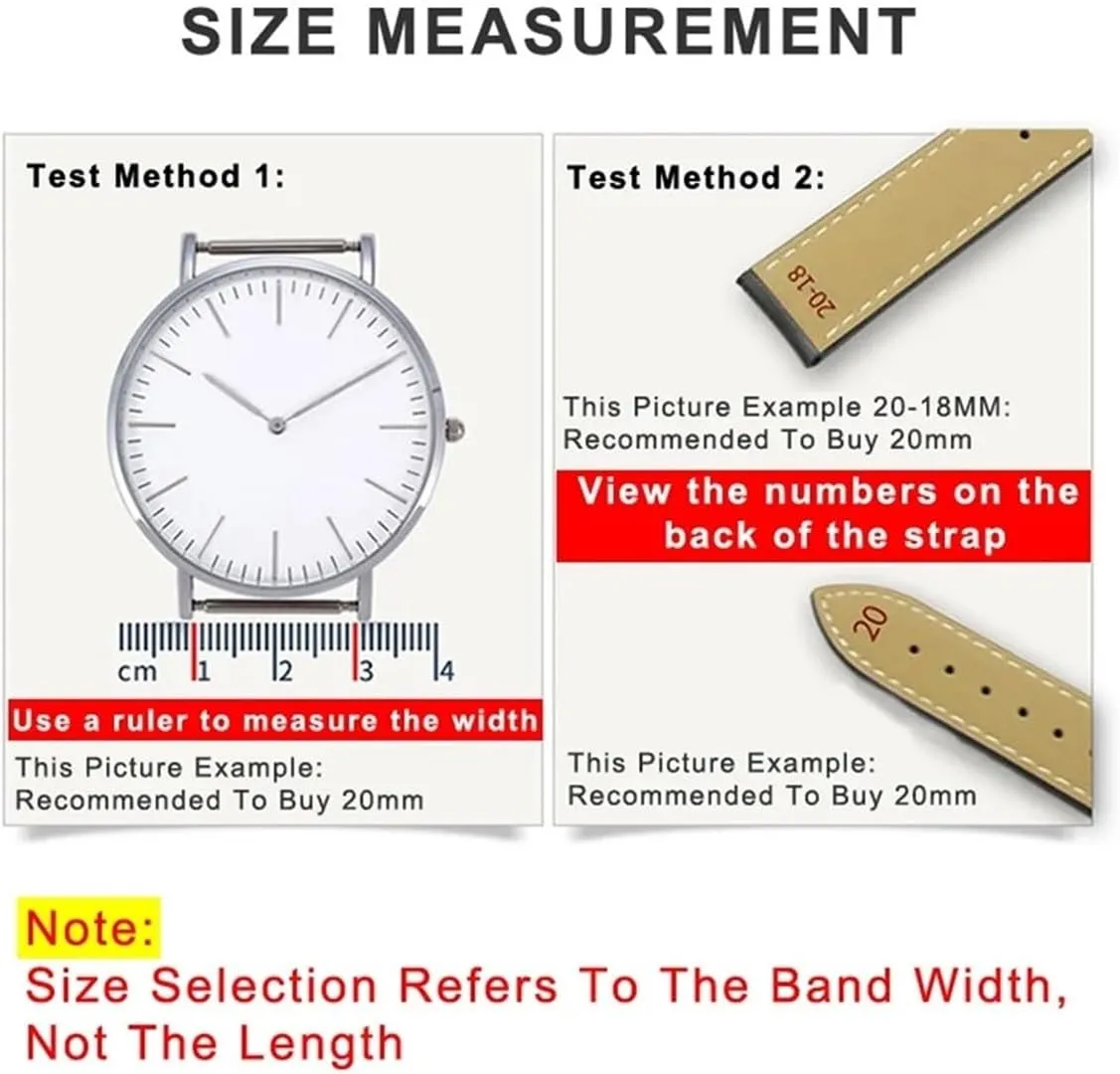 Genuine Leather Strap 12 14 16 17 18 20 22 24mm Suitable Fit For DW Daniel Wellington Strap