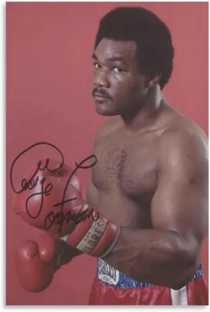 George poster Foreman Boxing Poster Vintage Poster (14) Picture Print Wall Art Poster Painting Canvas Posters Artworks Room Aesthetic 08x12inch(20x30cm)