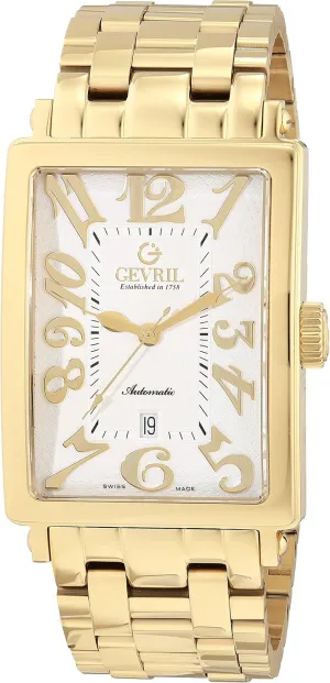 Gevril Men's Ave of Americas Swiss Automatic Watch, 316L Stainless Steel Bracelet