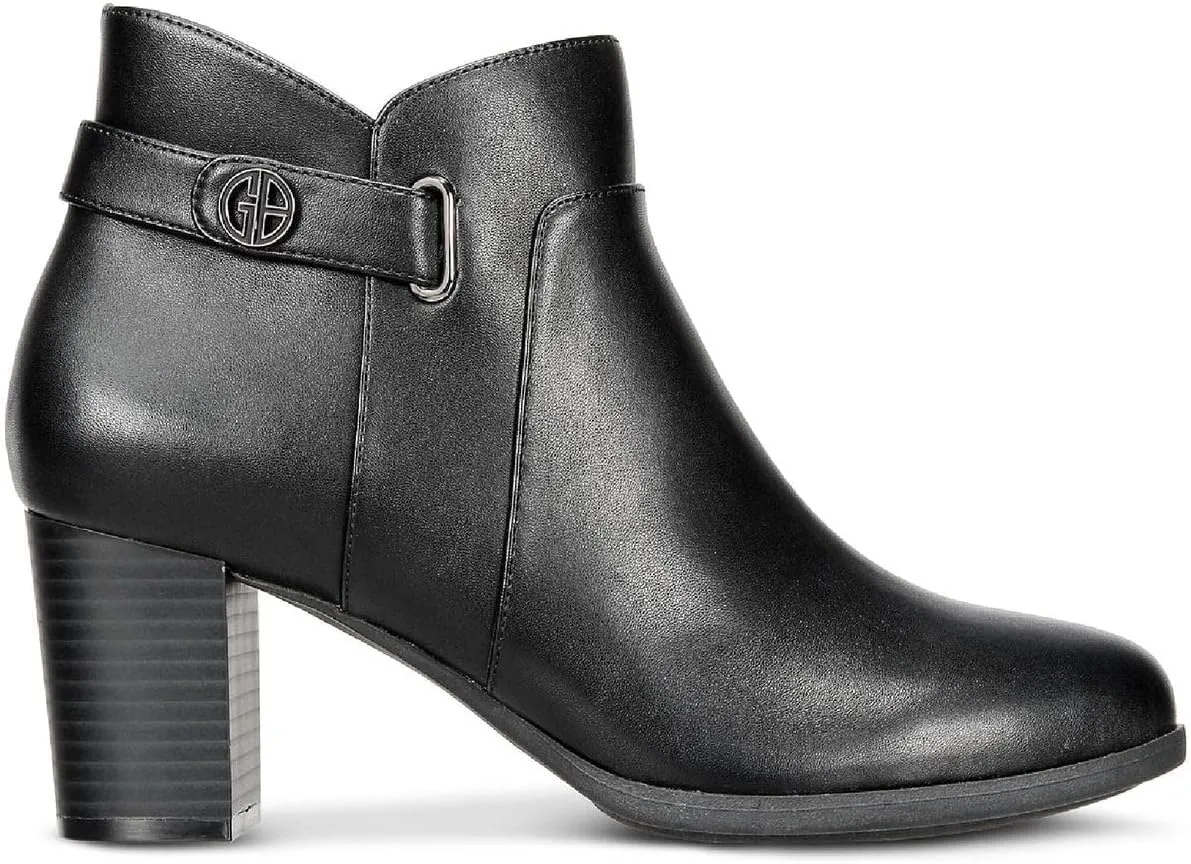 Giani Bernini Womens Artemy Block Heel Slip On Booties