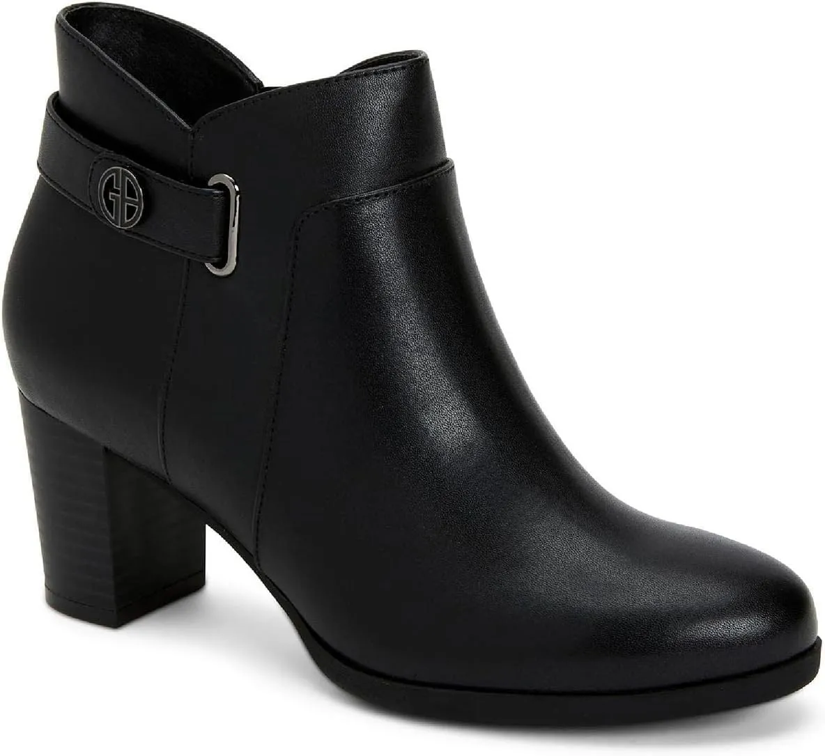 Giani Bernini Womens Artemy Block Heel Slip On Booties